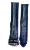 Pulseira de Couro Preta para Relógio Omega 20x18