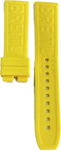Pulseira Relógio Em Silicone 22mm P/ Marca Breitling