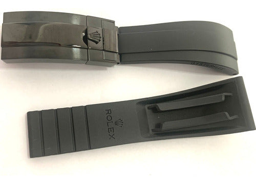 Pulseira P/ Relógio Rolex 20mm Fecho Preto Completa