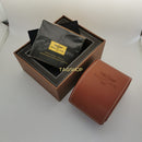 Caixa, estojo, certificado e manual completos da Breitling.