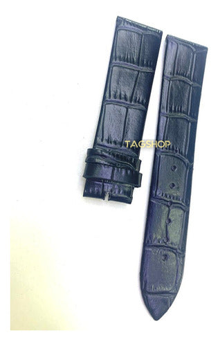 Pulseira Patek Phillippe Preta 20x18mm Couro