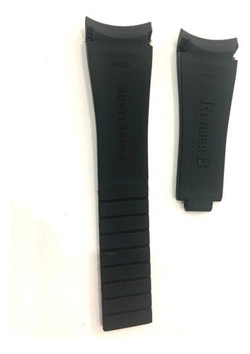 Pulseira Rubberb Preto 20mmx16mm