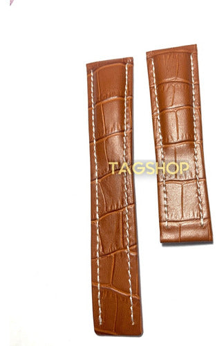 Pulseira Breitling Couro Marrom 24mmx20mm
