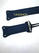 Pulseira de Tecido Tag Heuer 22mm Azul com Fecho de Aço Preto