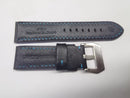 Pulseira Panerai Nylon 26mm Costura Azul Completo