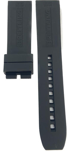 Pulseira Relógio Em Silicone 22mm P/ Marca Breitling