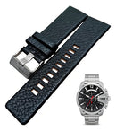 Pulseira Diesel 10bar 26mm de Couro Preto com Fivela Premium Co