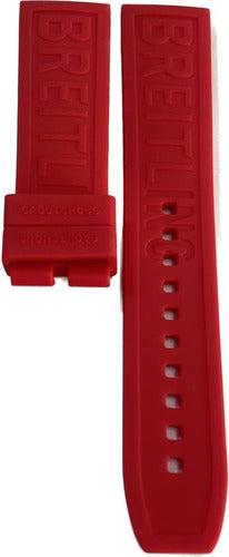 Pulseira Relógio Em Silicone 22mm P/ Marca Breitling