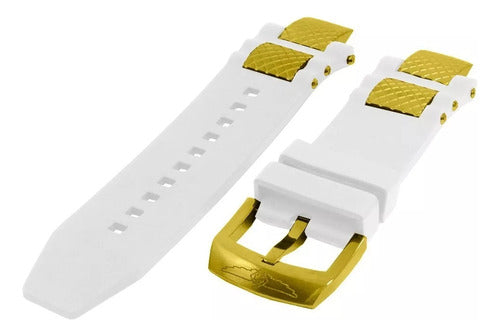 Pulseira Para Relogio Invicta Subaqua Noma 3 Completa Branca