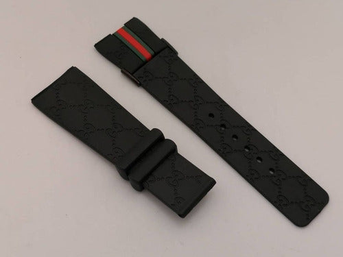Pulseira Gucci Silicone 26mm P/ Relógios Originais