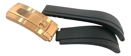 Pulseira Para Relógio Rolex 20mm Fecho Rose