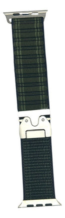 Pulseira Smartwatch de Tecido 42/44/45/49 com Fecho de Aço Inoxidável Verde