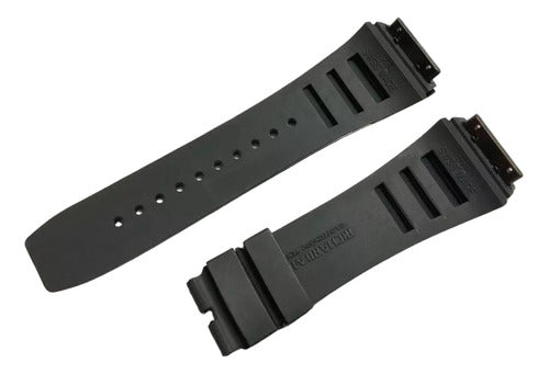 Pulseira Richard Mille 20x26x20mm Borracha Preta
