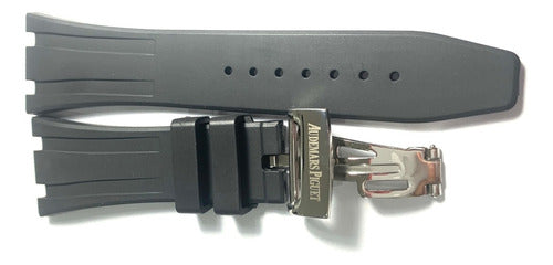 Pulseira Ap 28mm Borracha Cinza Completo