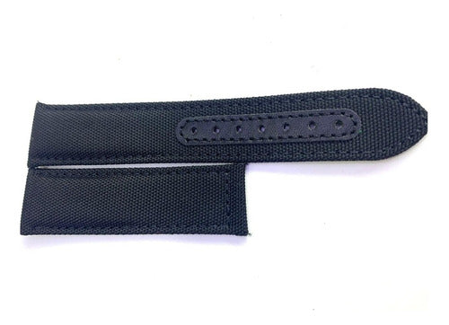 Pulseira Omega Tecido Preto 22mm Alta Qualidade
