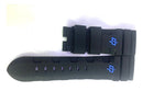 Pulseira Panerai Borracha 26mm Detalhe Azul