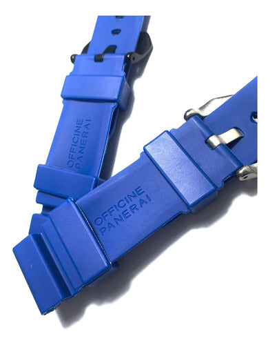 Pulseira Azul Para Relógios Panerai 24mm