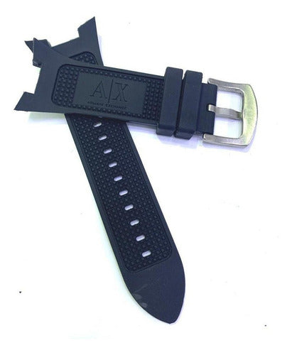 Pulseira Armani Exchange Ax1050 Preta Completa