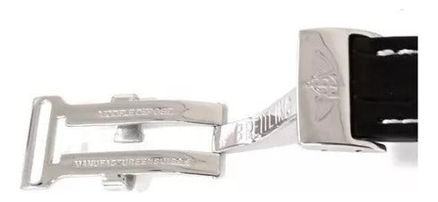 Pulseira Relógio Couro Para A Marca Breitling Chronomat