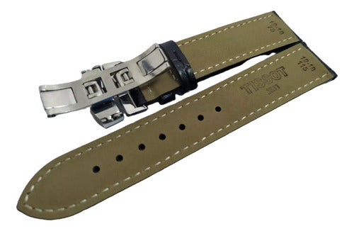 Pulseira Couro Para Relogio Tissot Prc200 T461 19mm Completa