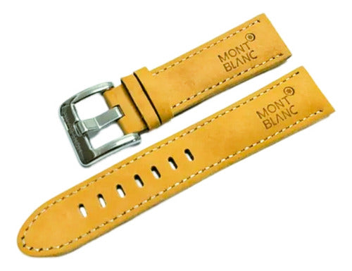 Pulseira Mont Blanc Camurça 22mm Original