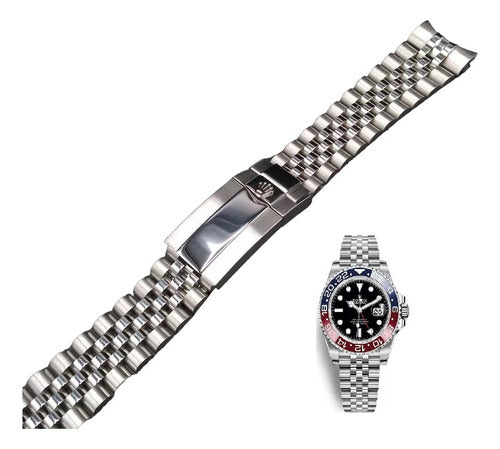 Pulseira Aço Para Rolex Jubilee Daytona Submariner 20mm