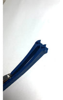 Pulseira de borracha Rolex B 20mm azul com fecho de prata.