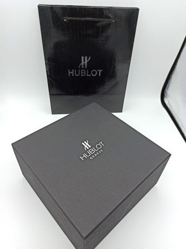 Caixa Hublot De Luxo Certificado E Livreto De Instrução