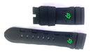 Pulseira Panerai Borracha 26mm Detalhe Verde