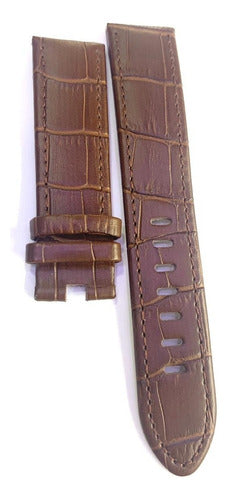 Pulseira Mont Blanc Couro Marrom 21mm P/ Relógios