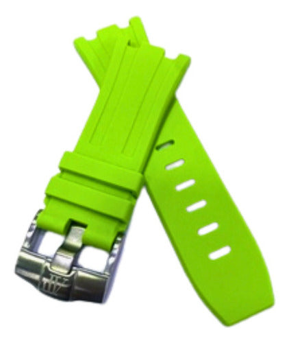 Pulseira Audemars Piguet 28mm Verde Com Fecho Aço Inox