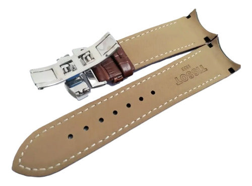 Pulseira Couro Para Tissot T035617a Couturier 23mm Premium