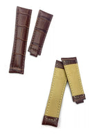 Pulseira de Couro Marrom para Rolex Submariner Daytona Explorer