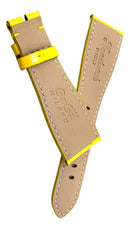 Pulseira Gaga Milano 24x16mm Couro Genuíno Amarela