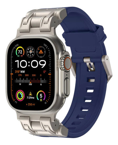 Pulseira Para Smartwatch 42/44/45 Ultra 49mm Titanium