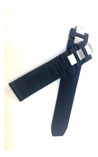 Pulseira Cartier Chronoscaph Preta 20mm Borracha