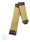 Pulseira de Couro Marrom Rolex para Submariner, Daytona e Explorer