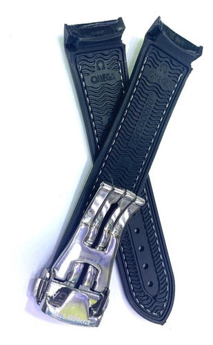 Pulseira Couro Omega Seamaster Planet Ocean 22x20