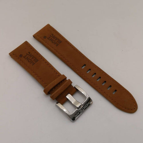 Pulseira-montblanc Couro 22mm Fecho Original