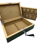 Caixa para Relógios com 10 Espaços em Camurça