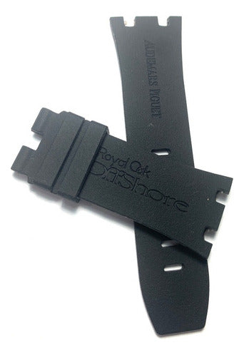 Pulseira Audemars Piguet 28mm Borracha Preta Ap