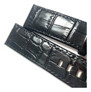 Pulseira Montblanc Preta de Couro 24mm Original