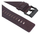 Pulseira Diesel 28mm de Couro Marrom - Parafuso e Fivela Pretos