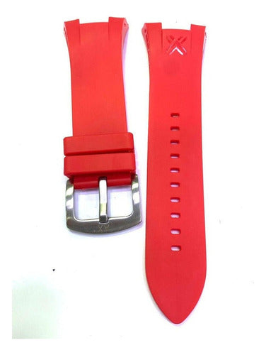 Pulseira Armani Exchange Ax1050 Vermelho Completa