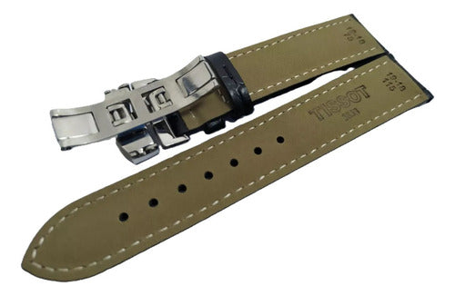 Pulseira Couro Para Tissot Prc200 T461 19mm Completa Premium