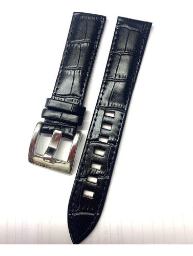 Pulseira 20mm Mont Blanc Couro Marrom