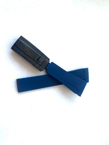 Pulseira Rolex Azul 20x16mm Com Fecho Aço Black
